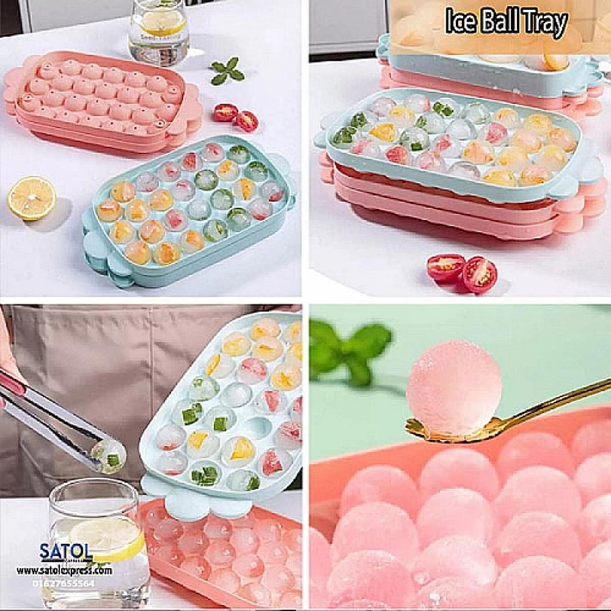 Ice Cream Box For Freezing 24 PCs Cube Set, Ice Cube Tray Set, Plastic Ice Tray Ice Tubs Eco-Friendly Creative Ice Cube Tray.