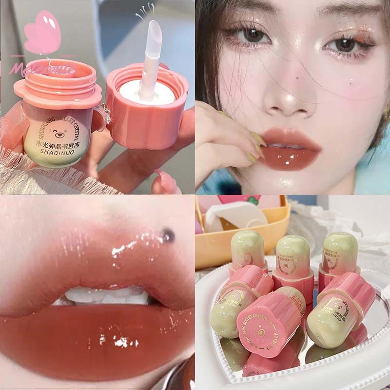 Mirror Silky Water Light Lipstick/ Long Lasting Non-stick Cup Lip Gloss/ Delicate Smoothing High Color Rendering Lipstick