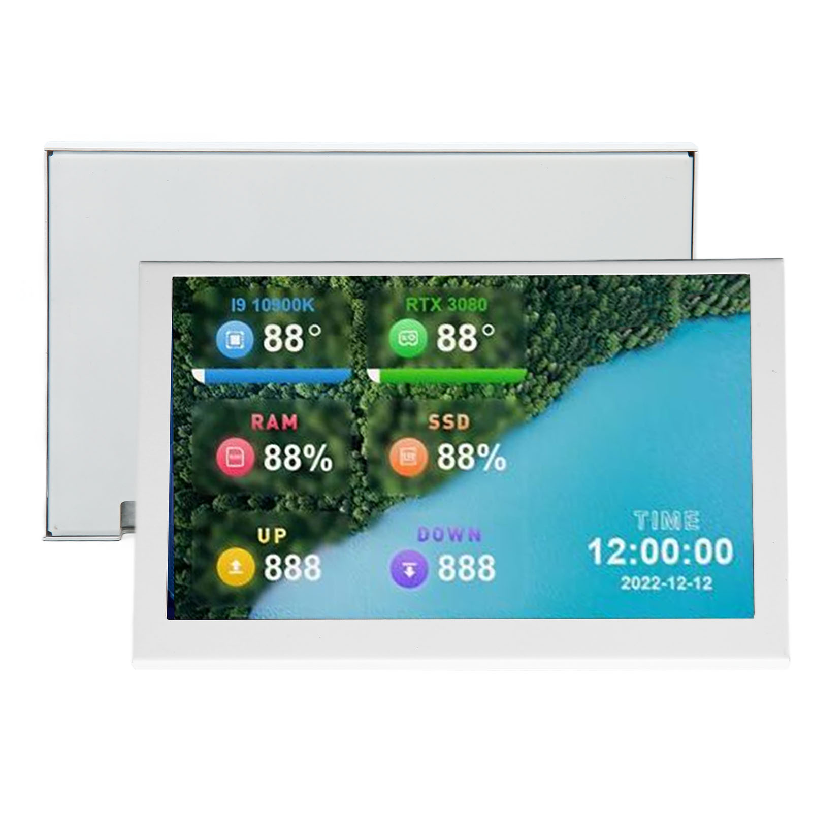 5in Computer Temp Monitor IPS USB Mini Screen PC Sensor Panel Display PC CPU GPU RAM Data Monitor for Windows hot sale. 