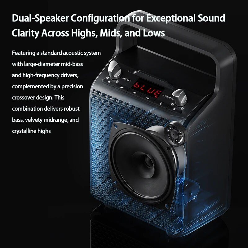 Edifier PP205 Outdoor Portable Bluetooth Speaker Line In USB TF Card Inputs 8 Hours Playback Support Wird Mic Karaoke Speaker. 