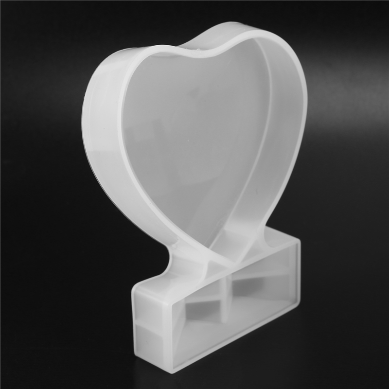 4X Resin Mold for Photo Frame,Heart Shape Silicone Epoxy for Casting and Home Decoration,DIY Crafts