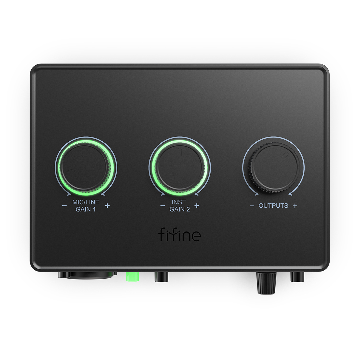 FIFINE Sound Mixer for Condenser Microphone with Gain Knob,Audio interface with 48V Phantom Power for XLR Mic Podcast-Ampli1. 