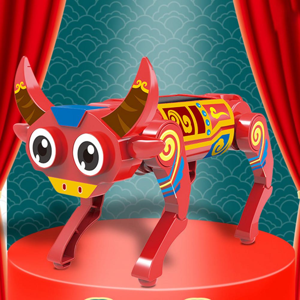 DIY Gadgets Tecnológicos Quadruped Bionic Smart Robot Dog Toys Solar Cachorro Robô Educational Assembly Robotica Kit Education LaoXzhongX. 
