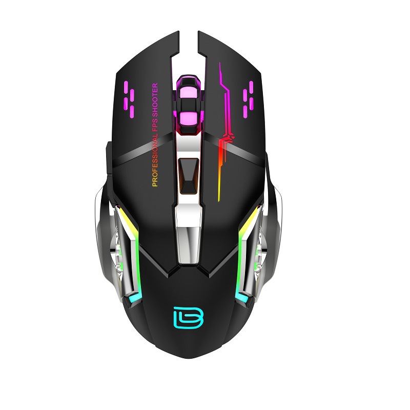 BAJEAL M500 Rechargeable Wireless Mouse RGB Luminous Gaming, Office, Silent Laptop, Dual Mode. 
