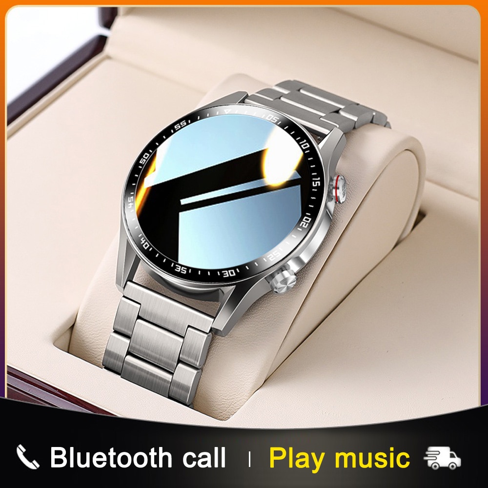 E1-2 Smart Watch Men Bluetooth Call Custom Dial Full Touch Screen Waterproof Smartwatch For Android IOS Sports Fitness Tracker. 