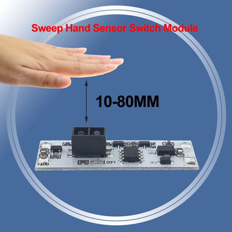【happy one】XK-GK-4010A DC 12V Short Distance Scan Sensor Sweep Switch Module 3A Constant Voltage for Auto Smart Home. 