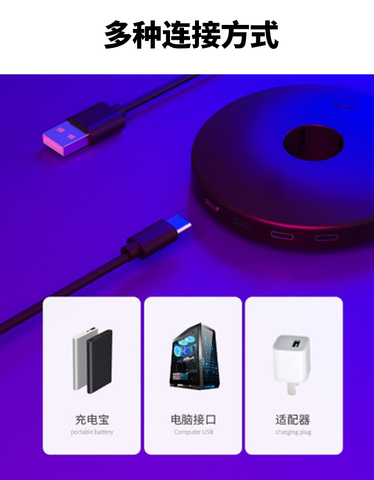 Bluetooth APP TV Computer Background Music Rhythm USB Desktop Atmosphere Light. 