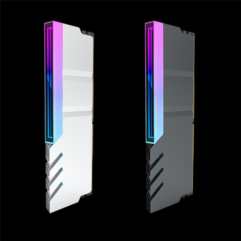 【FUPANG】Computer DDR4 DDR5 5V Sync Memory Radiator RGB Colorful RAM Heatsink Cooler Cooling Shim Black. 