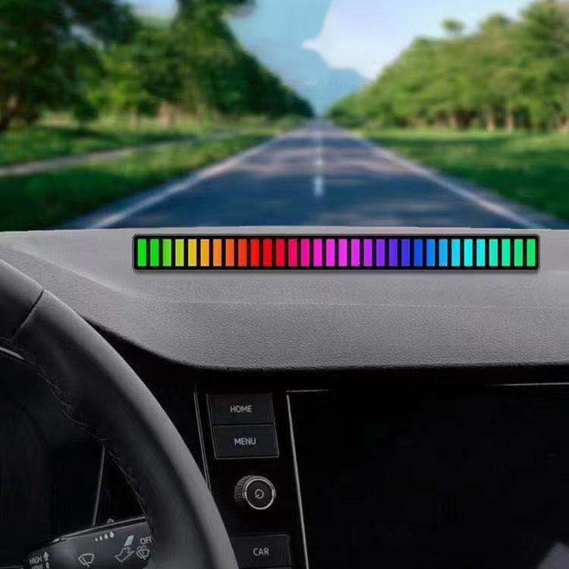 RGB Rechargeable Music Pickup Light- Rhythm Light Color Ambient LED Lamp Bar For YouTube Studio, TV, Car Decoration & Party - Light. 