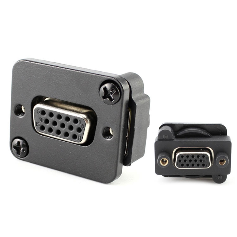 DB15 data cable connector plug VGA Plug Panel mounting D type connector socket