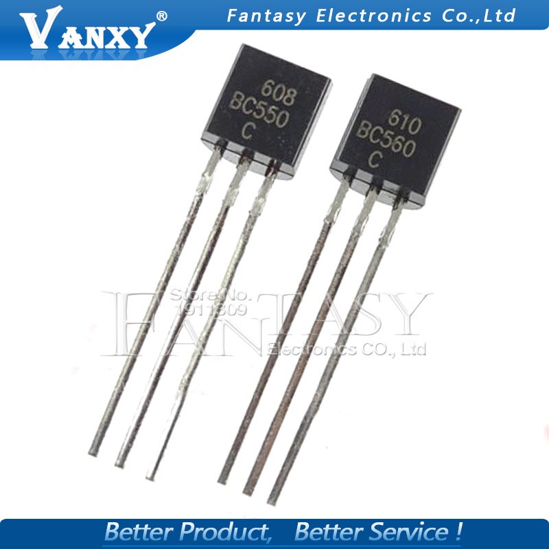 【happy one】100PCS + BC560C 50pcs BC550 BC560 TO92 Transistor 45V 0.1A TO-92. 