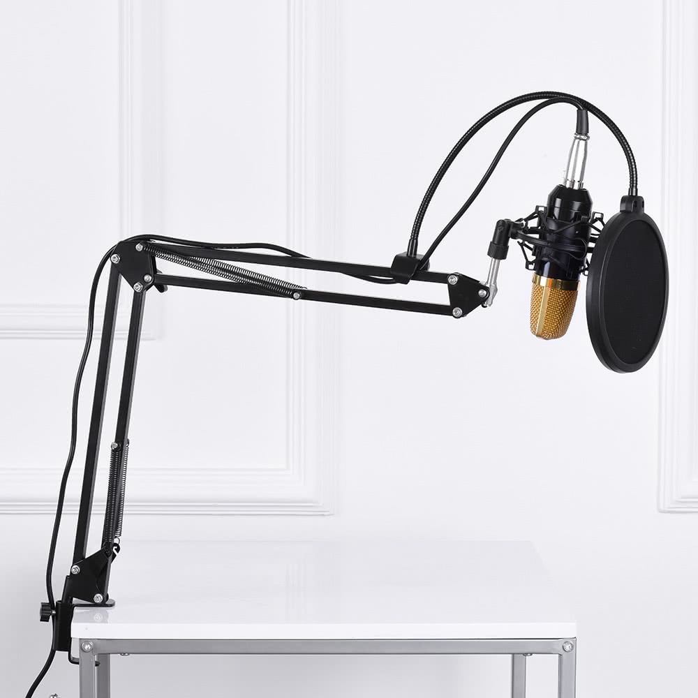 Professional BM 800 Condenser Microphone Full Studio Setup - BM800 Complete Package Price Mic Condenser Microphone For Studio Recording or Youtuber Youtube Channel Tiktok Computer Karaoke KTV. 