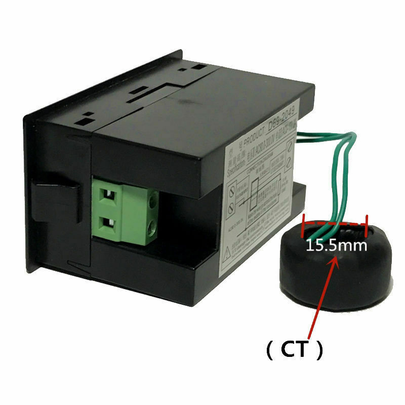 6 in 1 AC Monitor D69-2058 AC Digital Voltage and Current Power Frequency Factor Electricity Meter Multi-Function Power Monitor. 