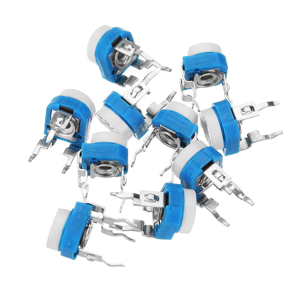 5Pcs RM065 RM-065 VR 500 Ohm 501 Trimmer Trim Pot 500 Ohm 501 Trimpot Potentiometer Variable Resistor Top Adjustment Single Turn 6mm V/R Breadboard Friendly. 