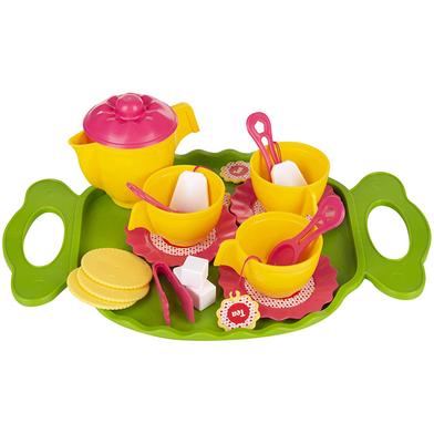 Giggles - Tea Party Set 22 Piece Colourful Pretend and Play  Language and Social Skills Role Play. 