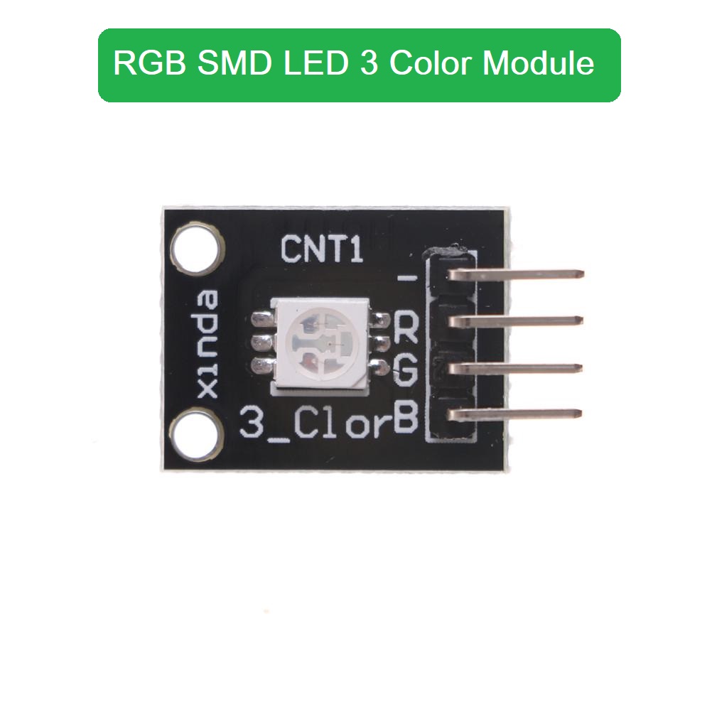 RGB SMD LED Light Module 3 Color Module Circuit Board RED GREEN BLUE RGB With 4 Pin Header For Arduino LED Light Bulbs RGB LED Module