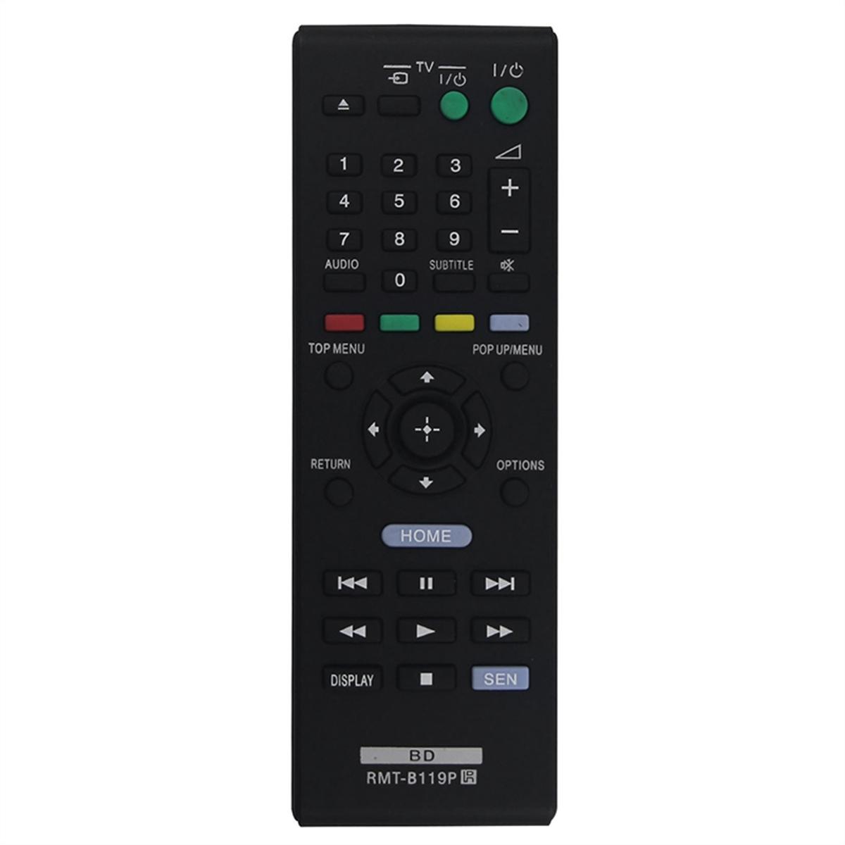Replacement Remote Control Suitable for Sony Blu-Ray Player RMT-B119P