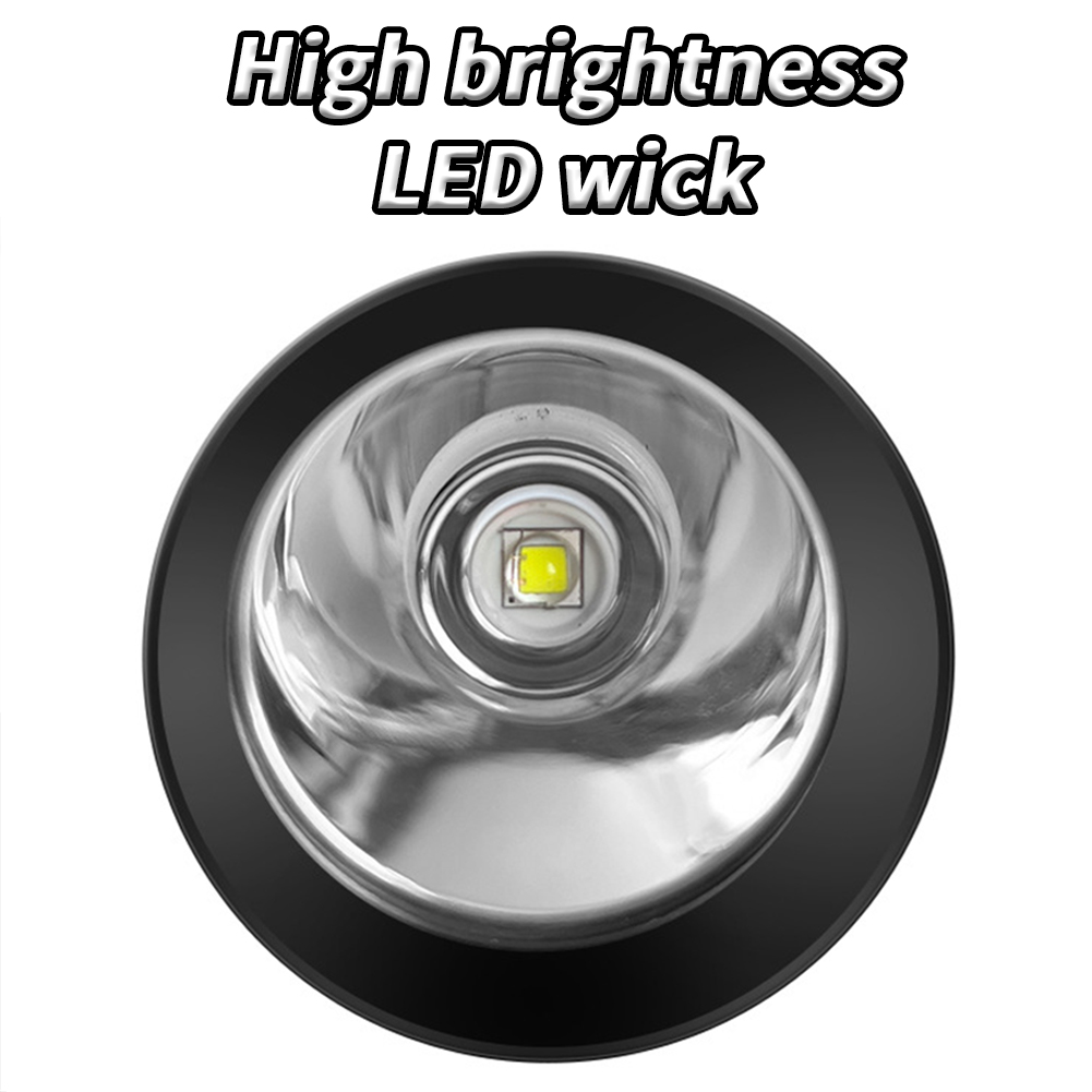 GC LED Extremely Bright Torch, 50000 Lumens Flashlight, Type-C Rechargeable Zoom Torch, IP65 Waterproof Flashlight With 4 Light Modes For Camping Hiking. 