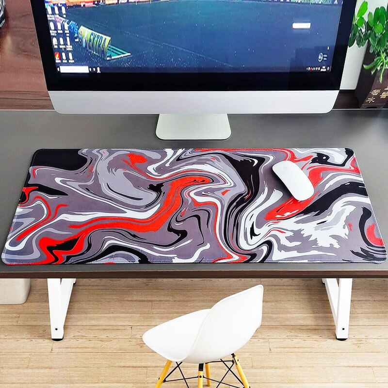 900x400mm XXL Gaming Mouse Pad Large Rubber Gamer Art Table Computer Mousepad Soft Mause Pad XL Abstract Keyboard Desk Play Mats. 