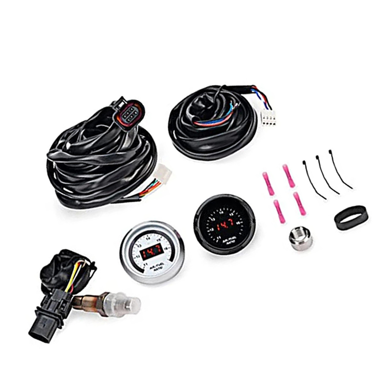 1Set Racing 30-4110 AFR 52mm Wideband O2 UEGO Controller Air Fuel Ratio Gauge AFR with 4.9LSU Oxygen Sensor 0258017025 Replacement. 