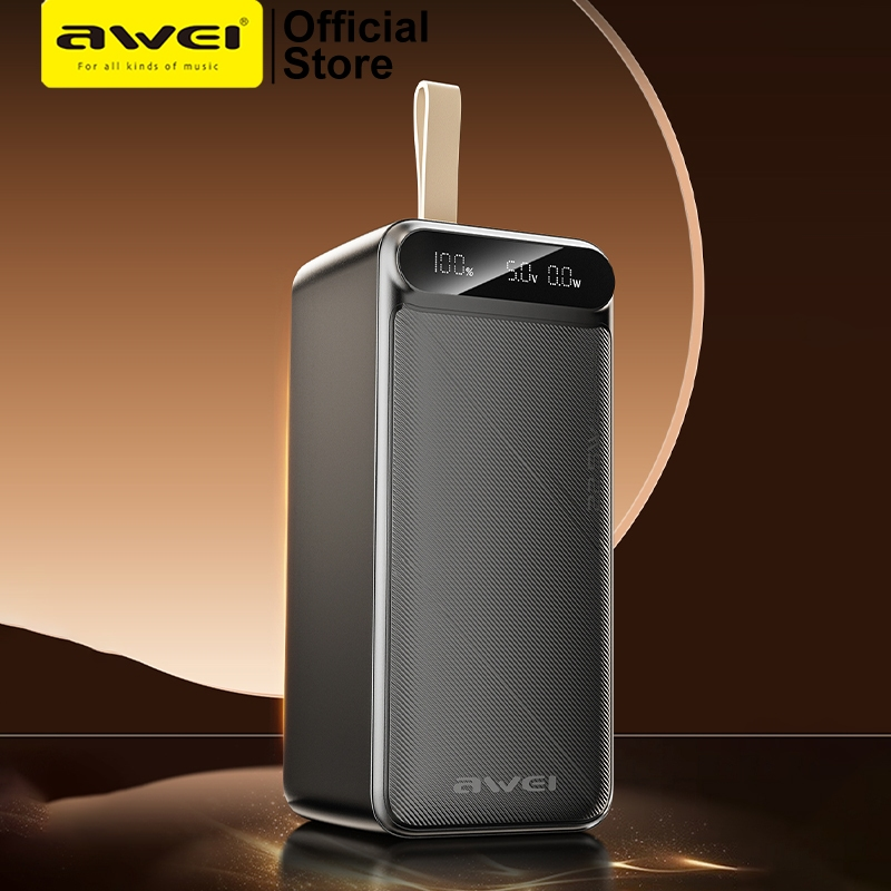 AWEI PA-13 50000mAh 22.5W Fast Charging 3 Output Ports Digital Display Power Bank | Daraz.com.bd