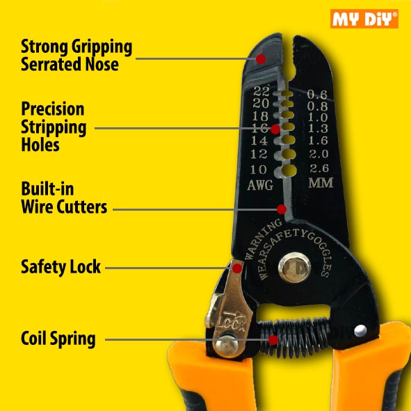 180Mm Welloo Wire Stripper Cutter Wire Stripping Tool And Multi-Function Hand Tool - Multimeter. 