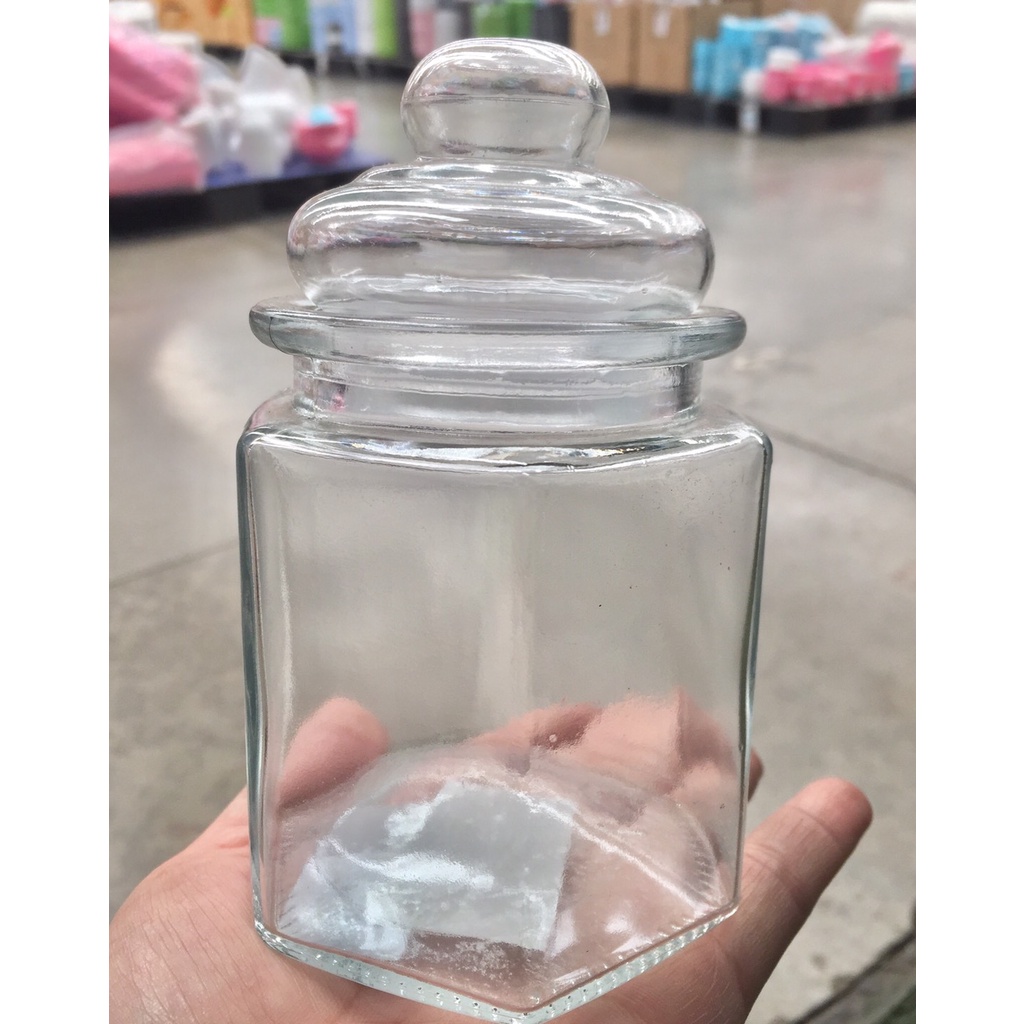 Air Tight Glass jar / spice jar / Storage jar 250 ml (1 pis Random
