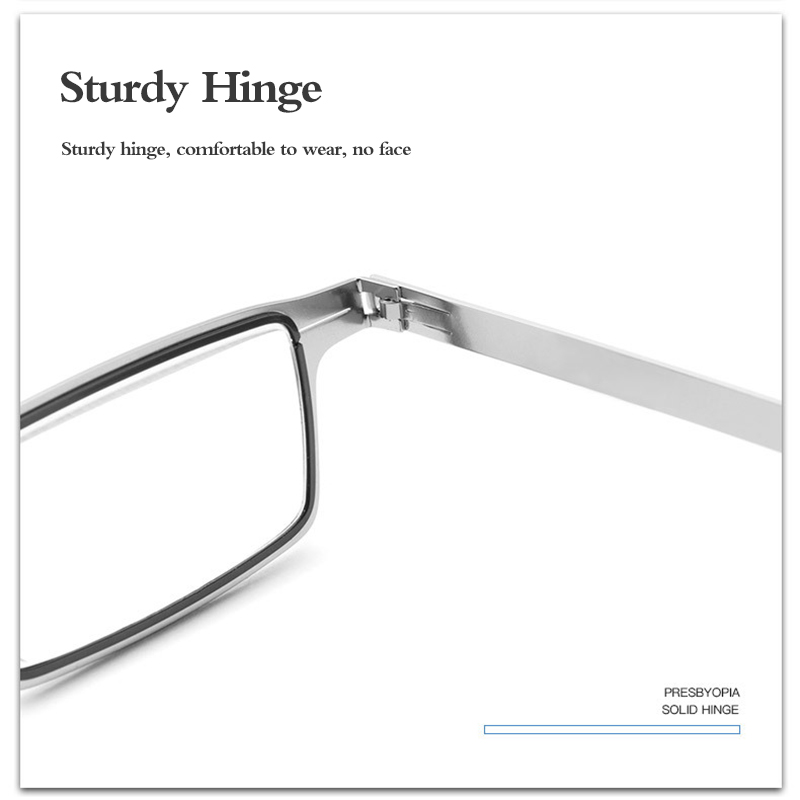 Folding Reading Glasses Metal Rectangular Women Men Hyperopia Foldable Eyeglasses Diopte From +100 To +400. 