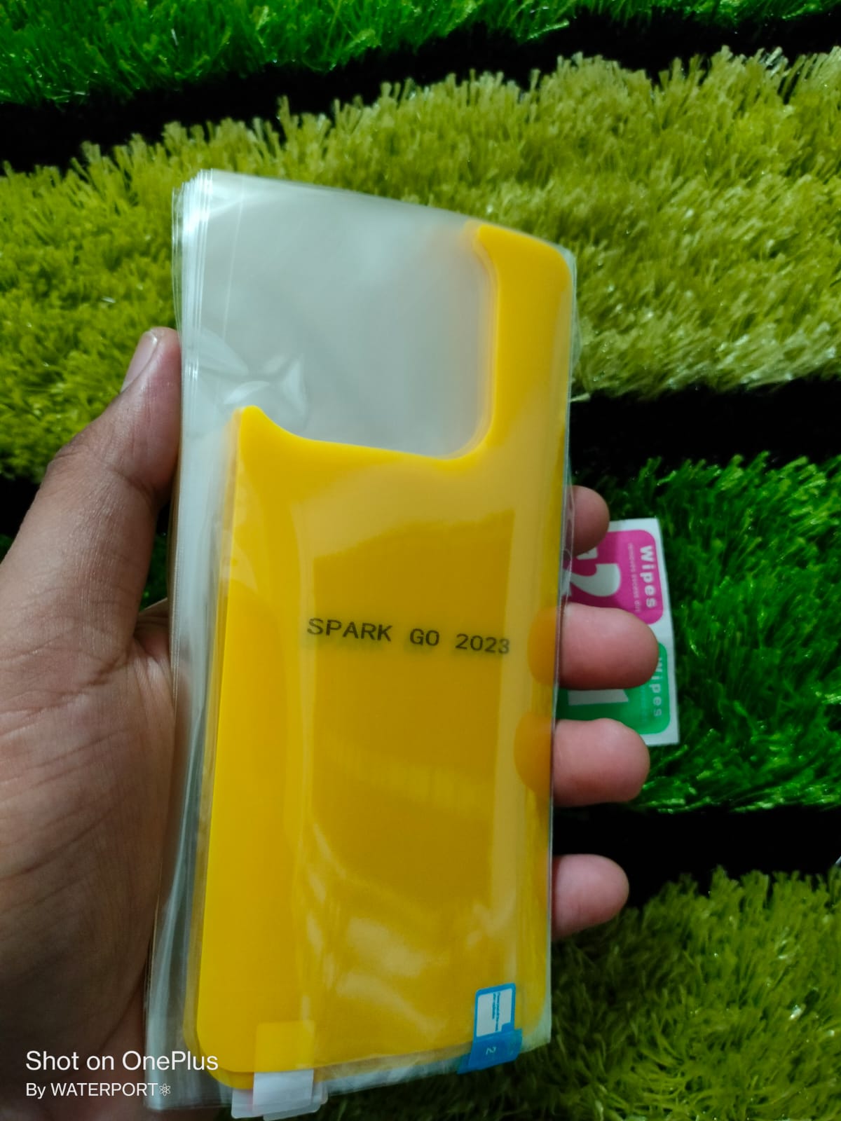 Tecno Spark Go 2023 Back Poly Sticker Transparent Back Poly Tecno Spark Go 2023 BF7 Crystal Clear Back Side Tecno BF7 Back Poly Back Sticker. 