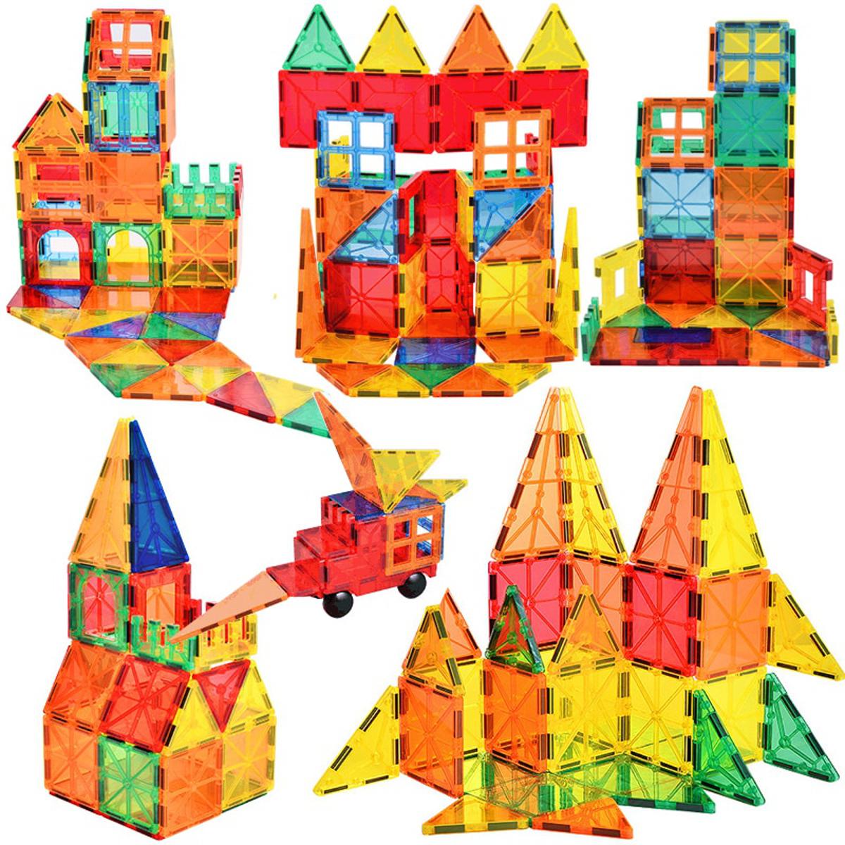 Big Size Tile Magnetic Constructor Designer Magnet Building Blocks Bricks Model With Magnetic Construction Set Toys For Children