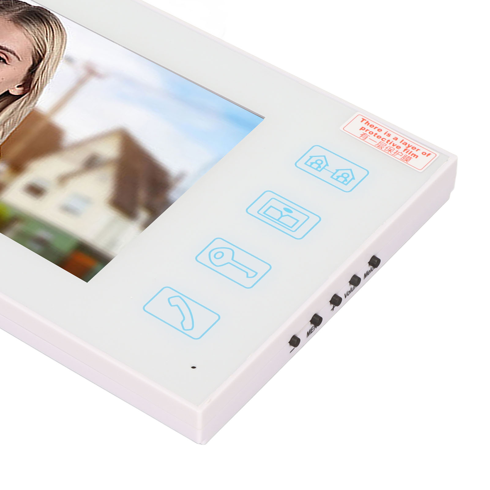 Video Intercom System 7 Inch TFT Fingerprint Identification Password Monitor Video Doorbell with Night Vision AU Plug. 
