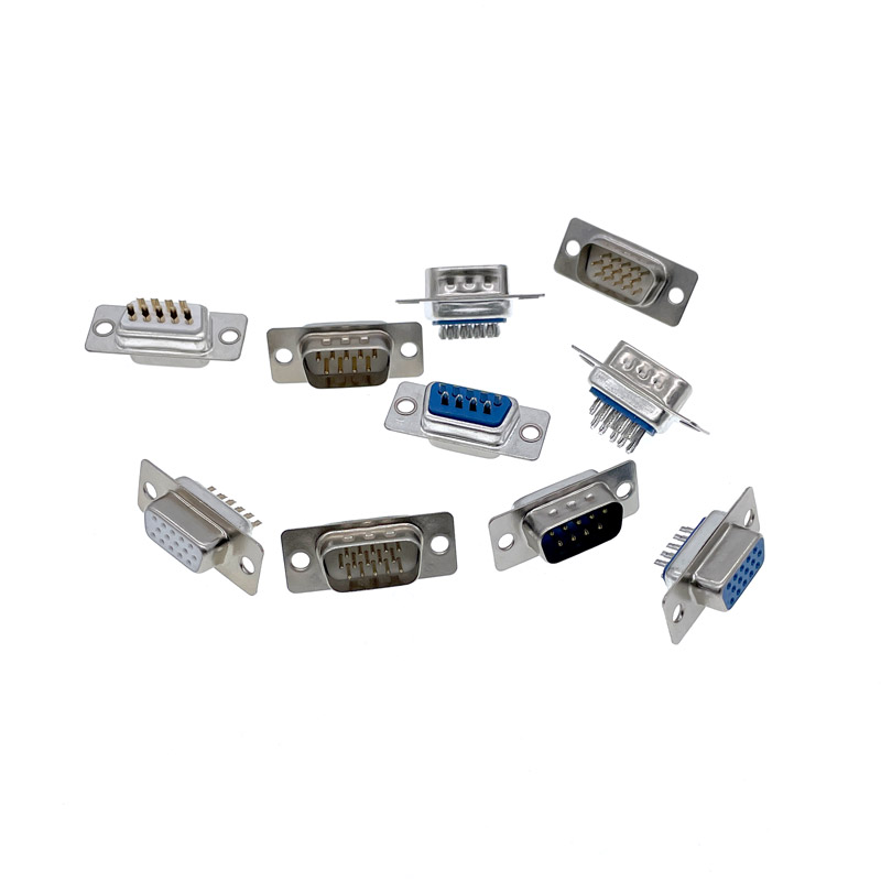 100PCS DB9 connector core VGA Pl9pin port socket female Male D type adapter D SUB DB15. 