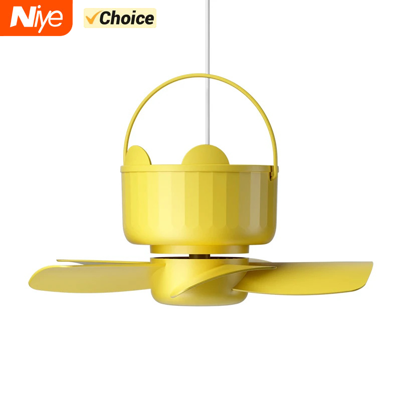 Ceiling Fan Canopy Silent 5 Leaves USB Powered with Remote Control Timing 3 Speed Hanging for Camping Bed Dormitory Tent New