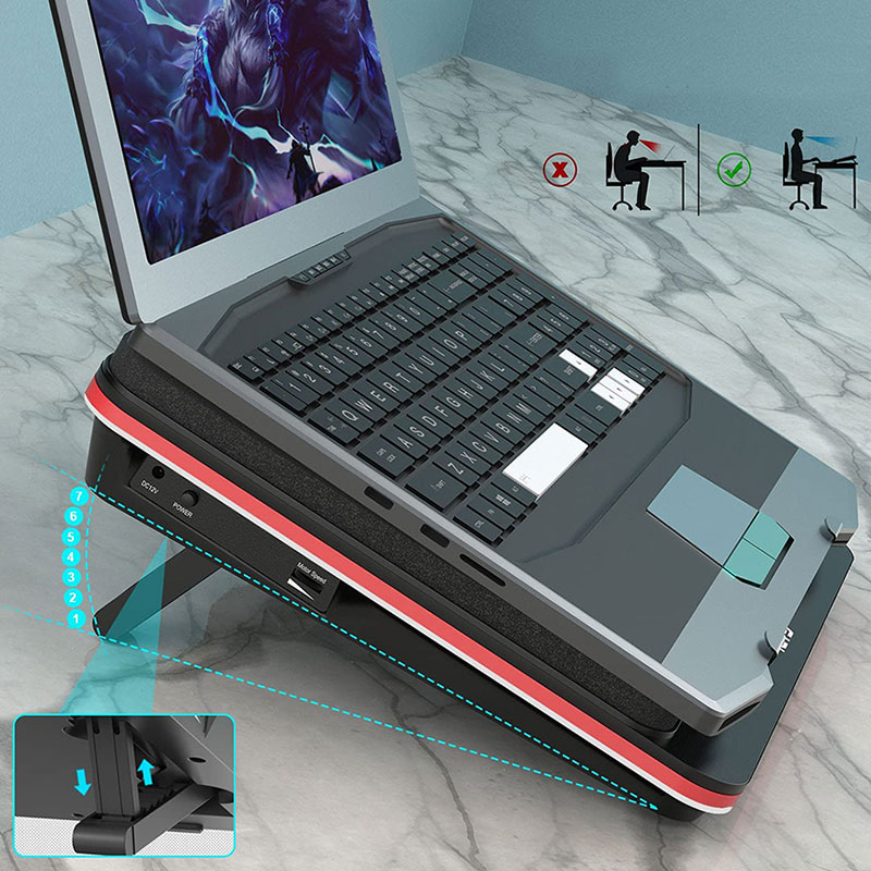 IETS GT500 Laptop Cooling Stand V2/V1/S2/B0 Series Cooling Pad 5000RPM External Cooler for 13, 15” to 17.3 Gaming Notebooks. 