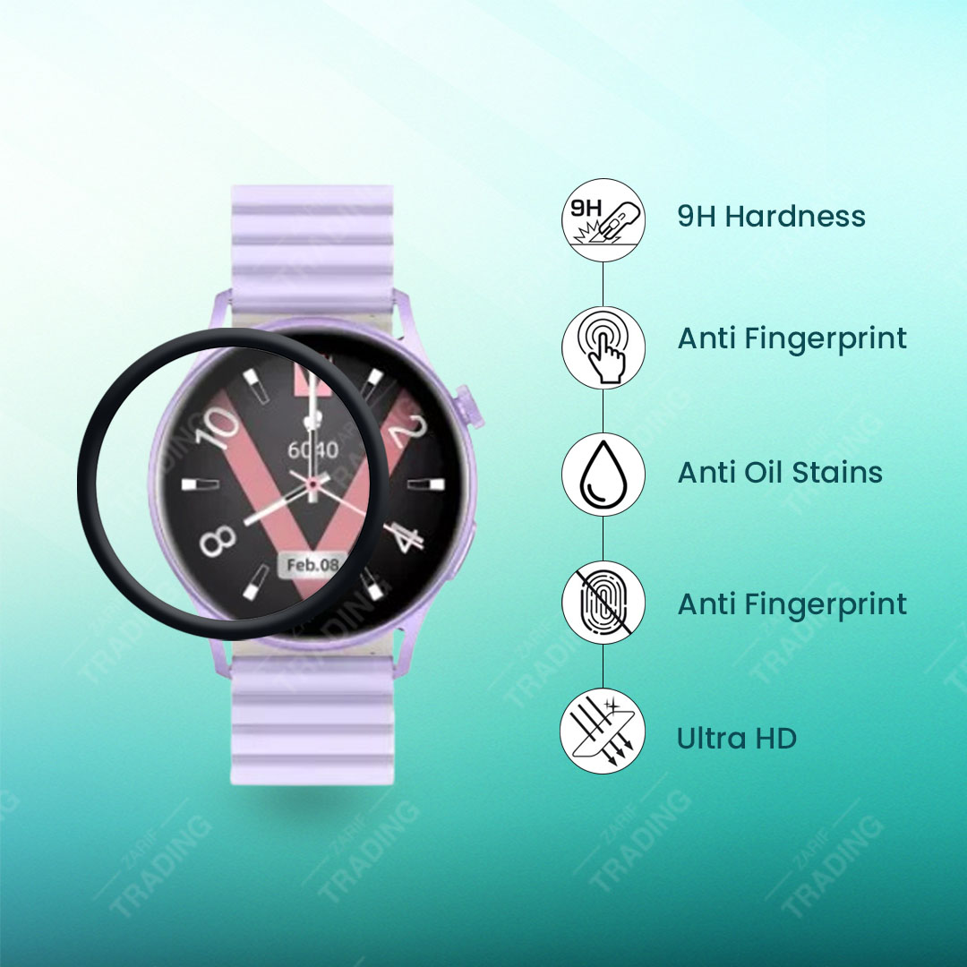 Kieslect Lora 2 Smartwatch Plastic Full Coverage Screen Protector. 