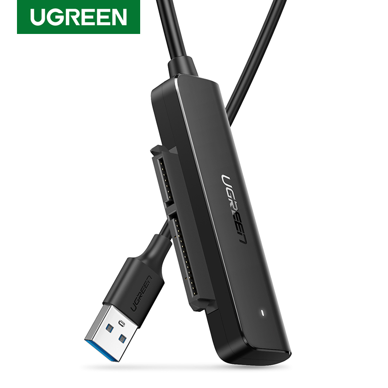 (New) Sata to USB 3.0 adapter cable for 2.5 "SSD and HDD hard drive Adapter 5Gbps support SATA III uasp compatible with Samsung Seagate WD SanDisk Hitachi Toshiba, PS3, PS4, Xbox, PC, router. 