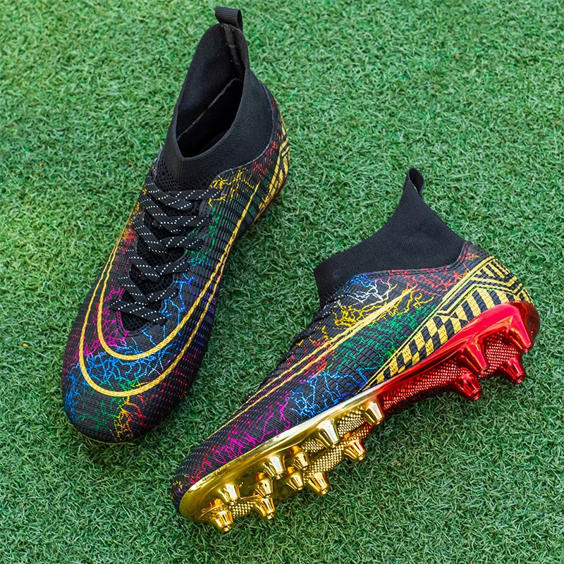 ALIUPS Size 35-46 Golden Soccer Shoes Sneakers Cleats Professio2023nal Football Boots Men Kids Futsal Football Shoes for Boys Girl. 