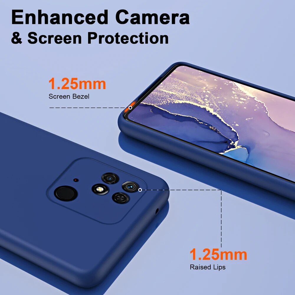 Liquid Case for Xiaomi Redmi 10C 10A 9A 9C 12c Fundas Redmi Note 10 10S 11 11s 12s 12 Pro 5G A1 A2 Plus Cover Coque. 