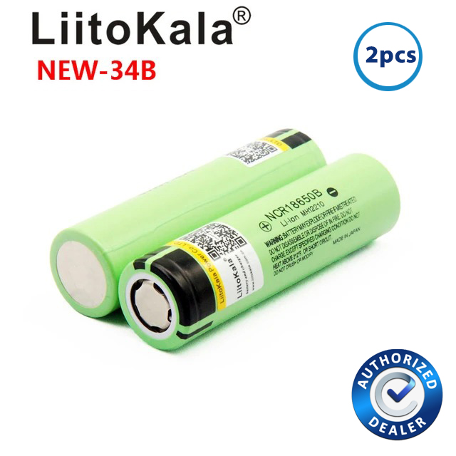 LiitoKala REAL CAPACITY 3.7V 2600mah 18650 Li Ion Rechargeable Battery 5C Discharge Rate Li-ion Battery For Power Tools- 2pcs