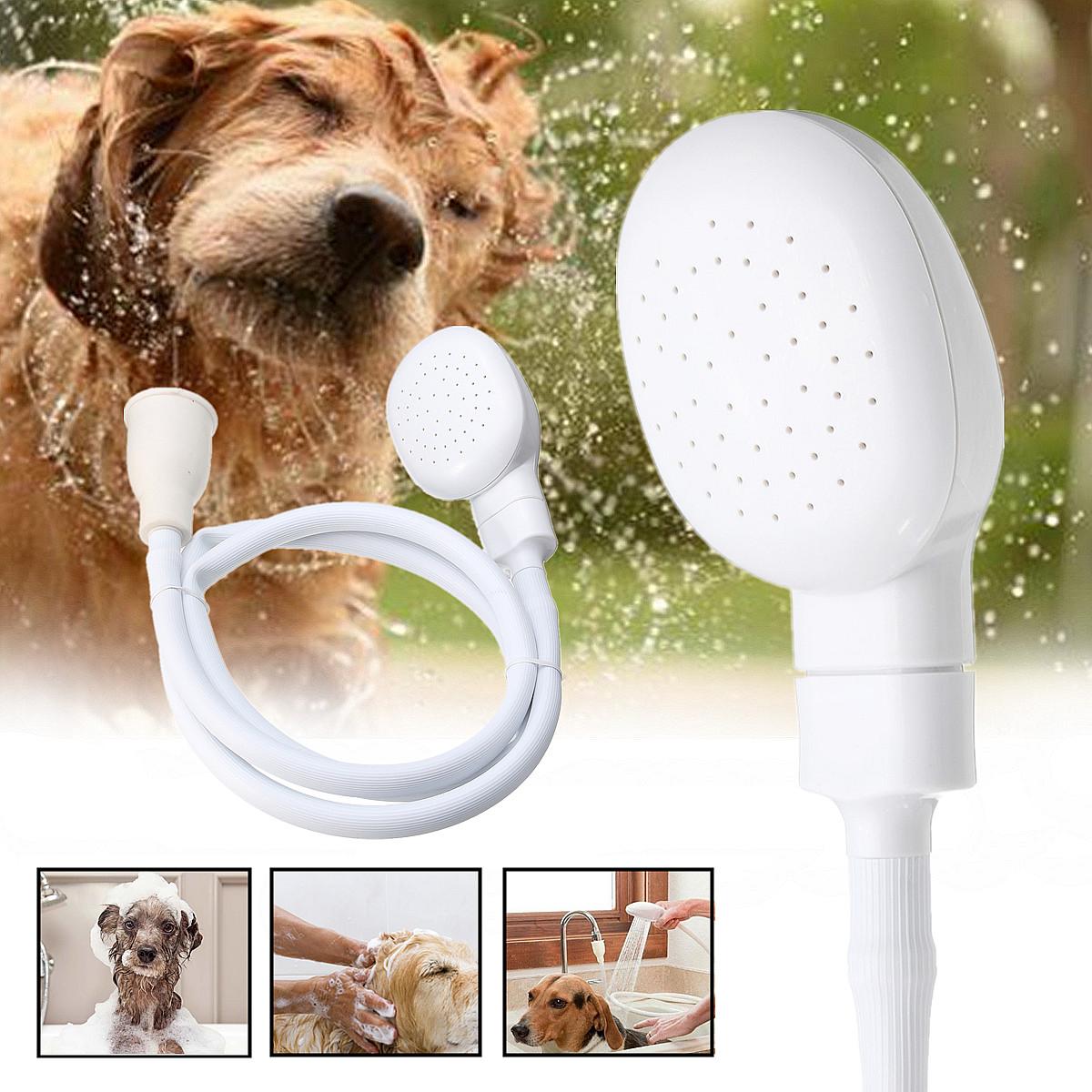 For The Lovely Portable Dog Pet Care Shower Spray Hose Bath Tub