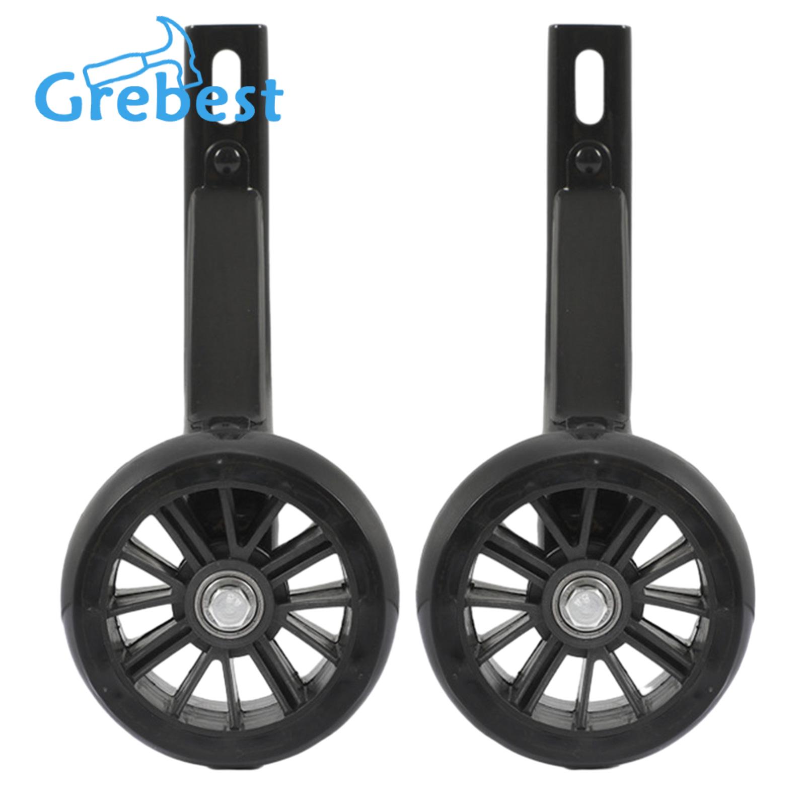 Bicycle Training Wheels 1 Set Training Wheels with Bracket High Stability Simple Installation Wide Compatible Bicycle Mute Wheel Replacement Parts Bike Accessories. 
