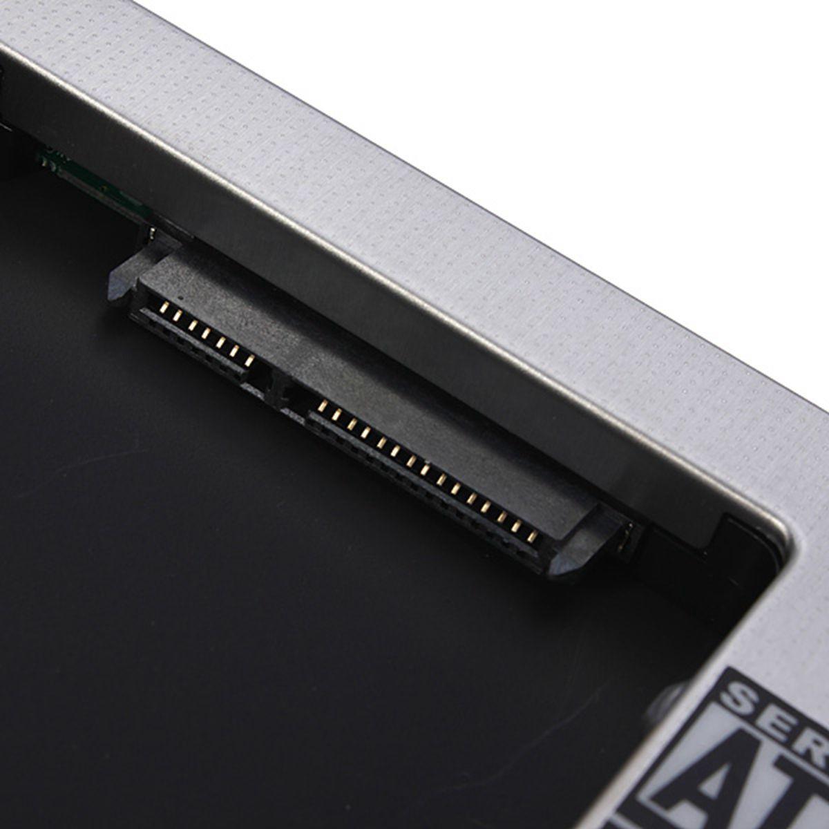 12.7mm Universal PATA IDE To SATA 2nd SATA HDD Hard Drive Disk Bay Caddy+Screws -. 