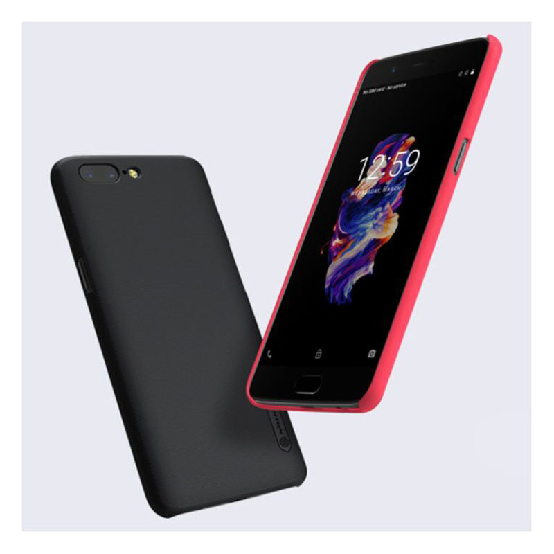 Nillkin Super Frosted Shield Matte cover case for Oneplus 5 - Black. 