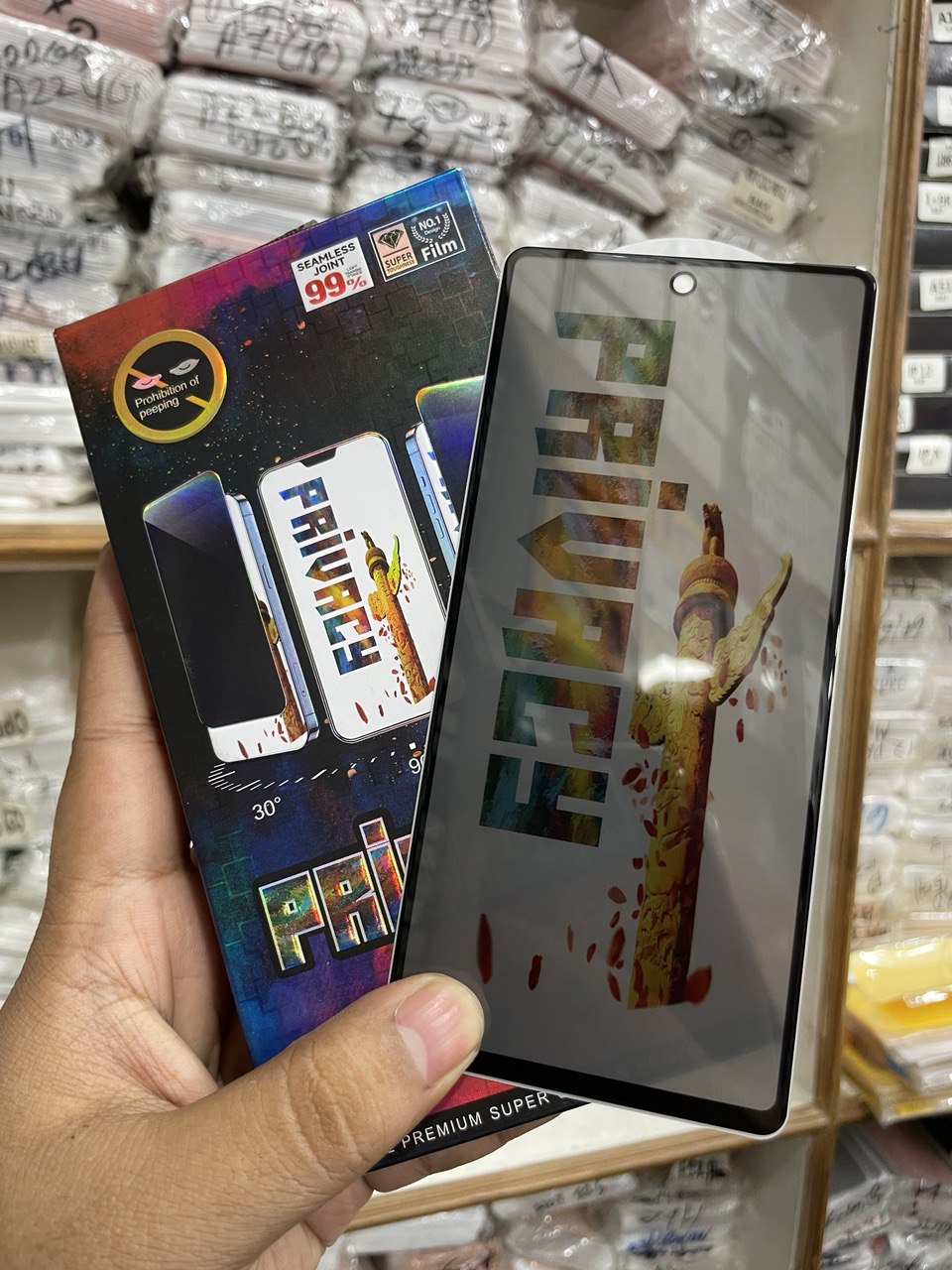 9H Privacy Glass Screen Protector for Google Pixel 6, Pixel 6A, Pixel 7, Pixel 7A, Anti-Scratch, Anti-Fingerprint, Anti-Oil, Ultra-Thin, Bubble-Free, Full Coverage. 