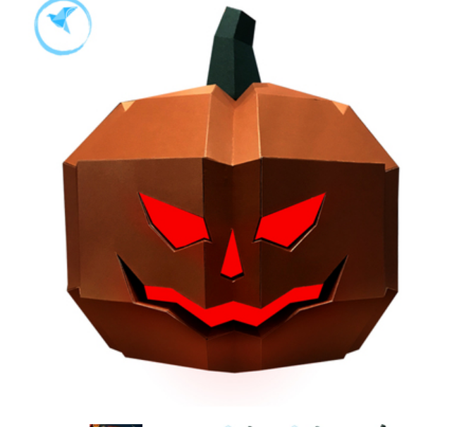 Cosplay Mascaras Halloween Led Mask Costume Pumpkin Lamp DIY 3D Paper Papercraft Christmas Chameleon Toys Party Slipknot Mask. 