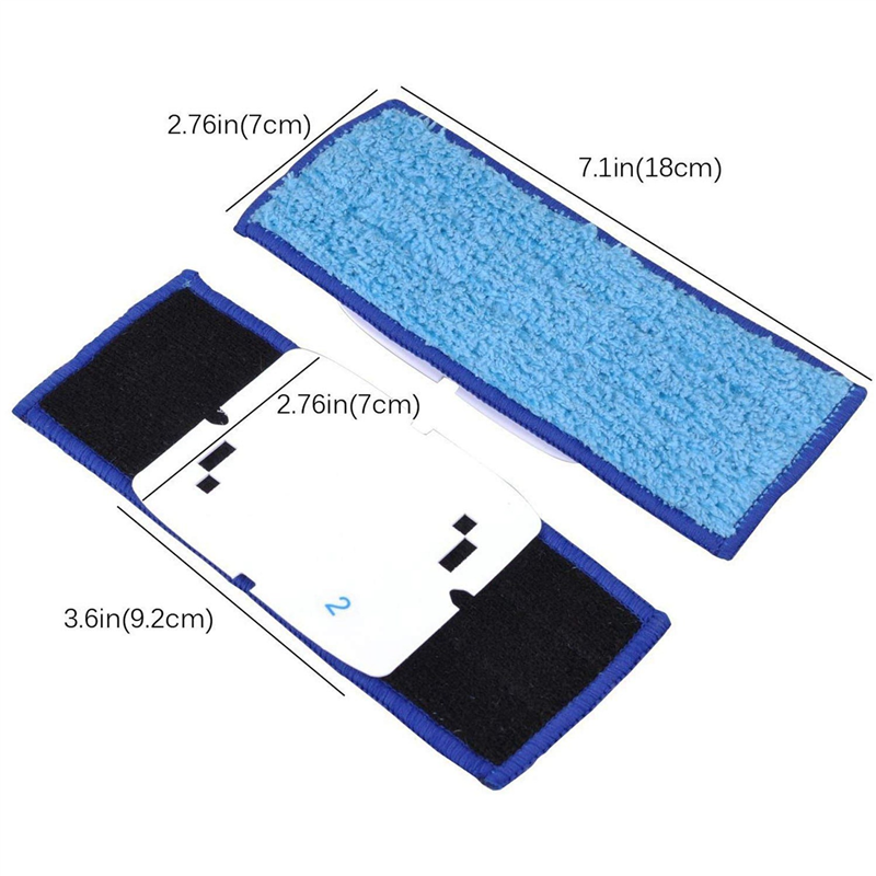 TWEXQNY 6Pcs Washable Mopping Pads Sweeping Pad Cloth Replacement Parts for 240 241 Cleaner Robots Accessories