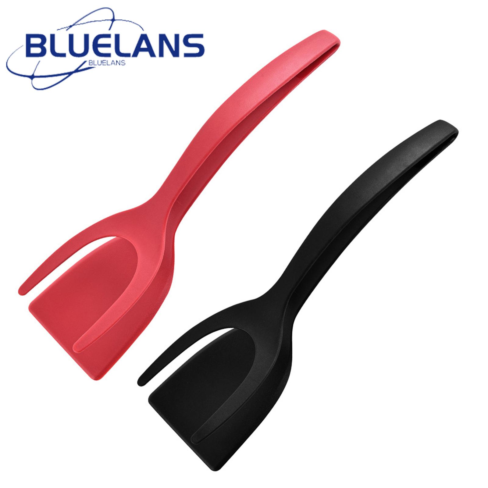 Two-in-one Spatula Tongs 2pcs Silicone Egg Flipper Spatula Tongs for Non-stick Cooking Kitchen Essential for Homes Scratch-resistant Spatula. 