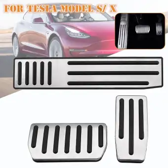 Non Slip Performance Foot Pedal Pads Kit For Tesla Model S And Model X