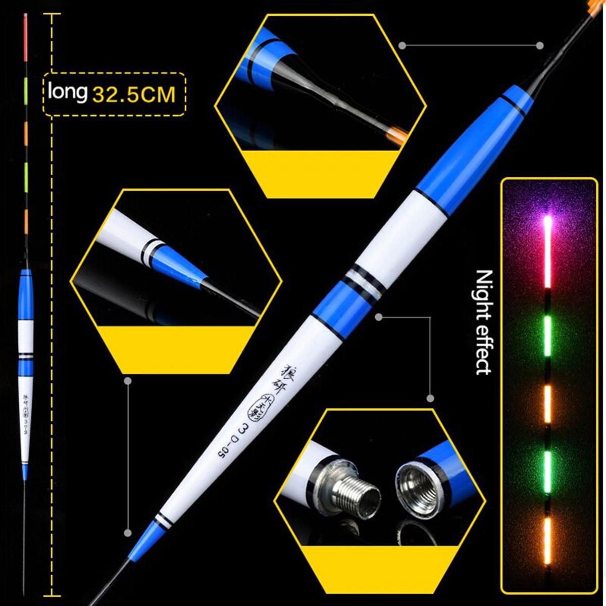【VisioN Shop】Smart Fishing Float Bite Alarm Fish Bite Intelligent Bait LED Light Color Change Automatic Night Electronic Changing Buoy Strike