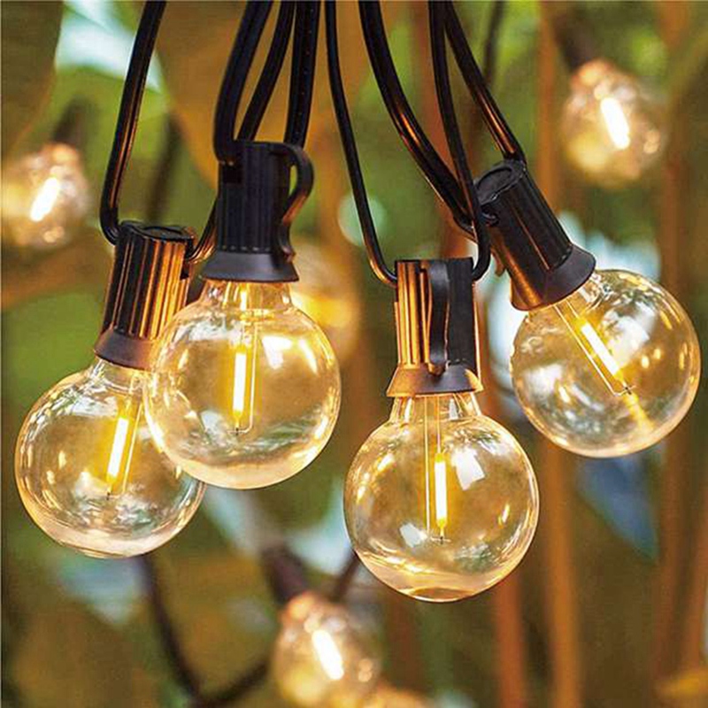 6Pcs G40 Bulbs,E12 Screw Base LED Globe Bulbs for Solar String Lights. 